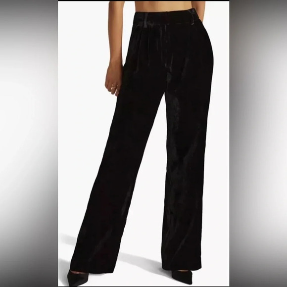 Favorite Daughter The Favorite Pants in black velvet, NWOT - Picture 3 of 9